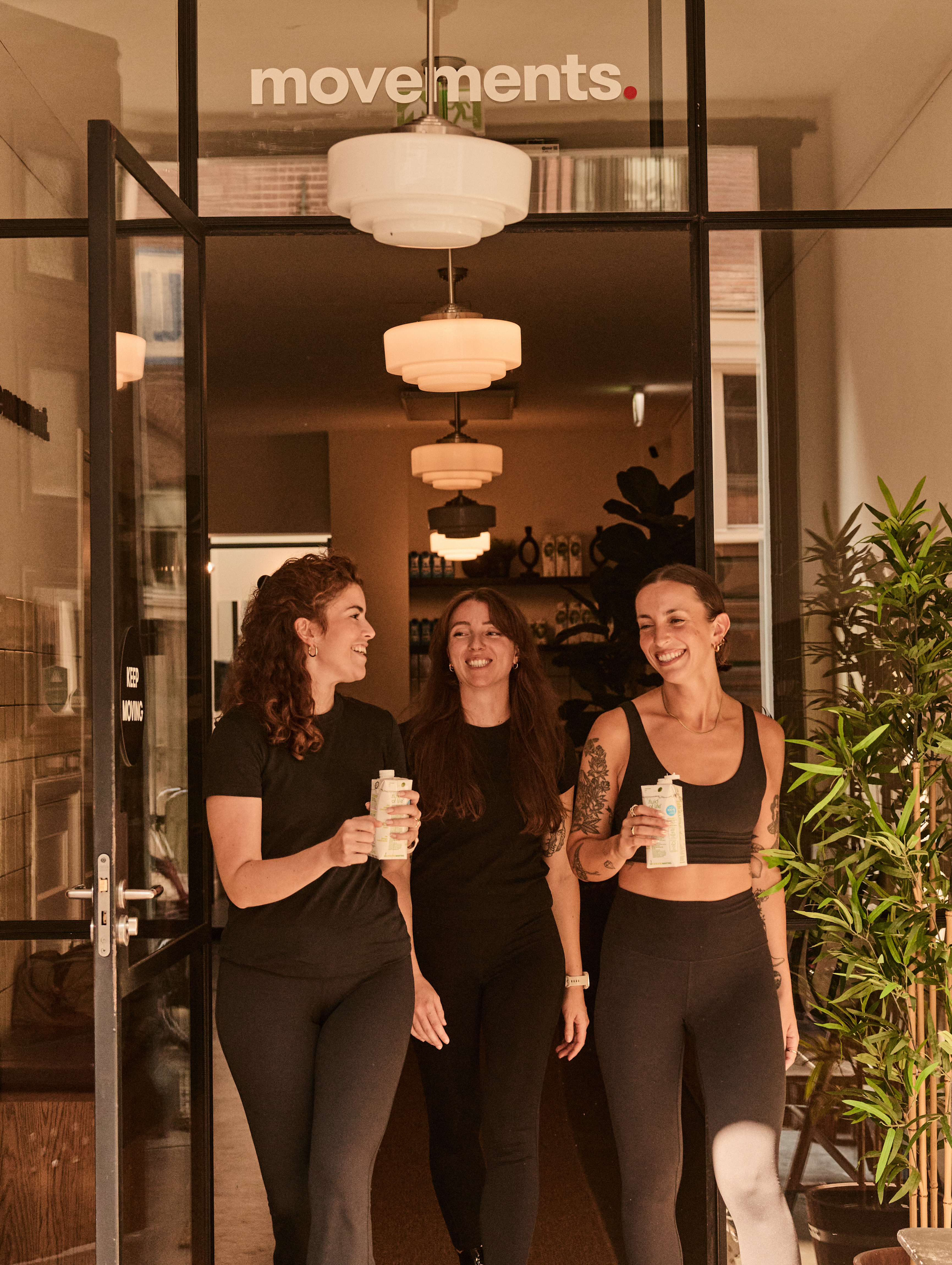 Members in a heated Hot Yoga class at Movements Amsterdam